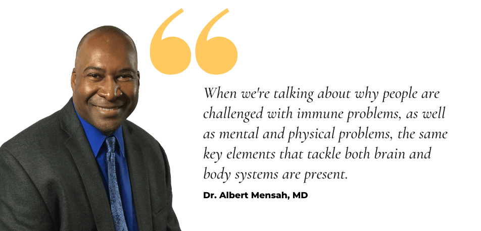 EP 04: COVID-19 Depression, Anxiety, and Immunity with Dr. Albert Mensah, MD, BCIP