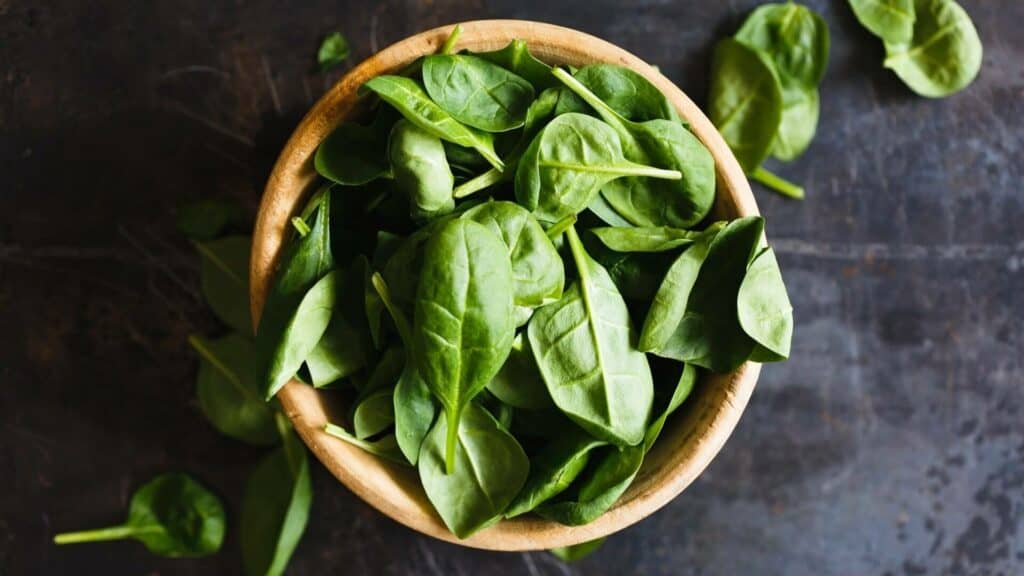 Bowl of spinach