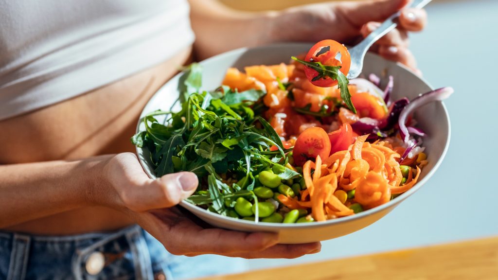 A plate of healthy food
